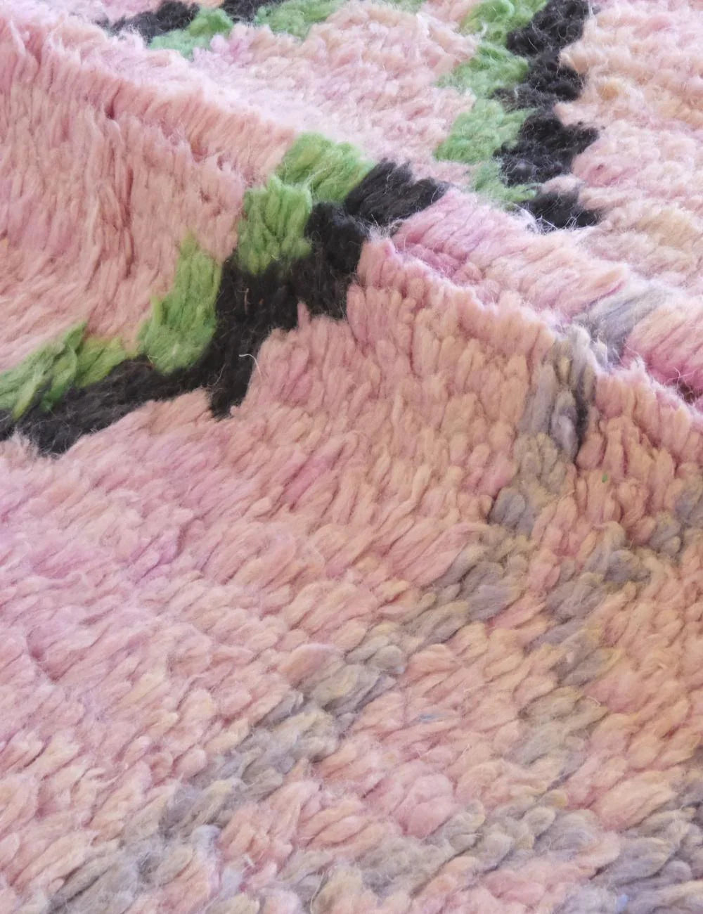 Lavender Purple Runner Wool Rug 12.7 x 2.5 ft / 388 x 79 cm - Surcoma