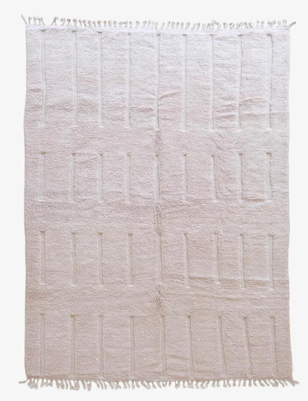 Light pink moroccan rug 11.7 x 8 ft / 356 x 245 cm - Surcoma
