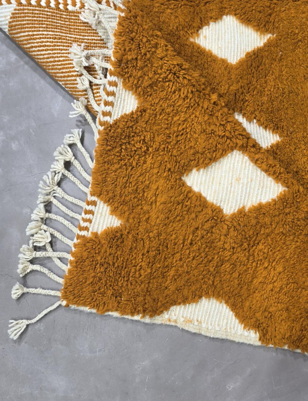 Mustard Moroccan Rug 9.8 x 8.2 ft / 300 x 250 cm