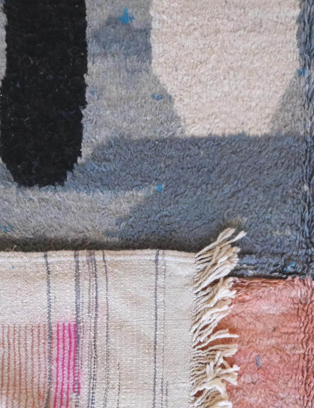Moroccan Abstract Boujad Wool Rug 9.9 x 6.5 ft / 303 x 200 cm - Surcoma
