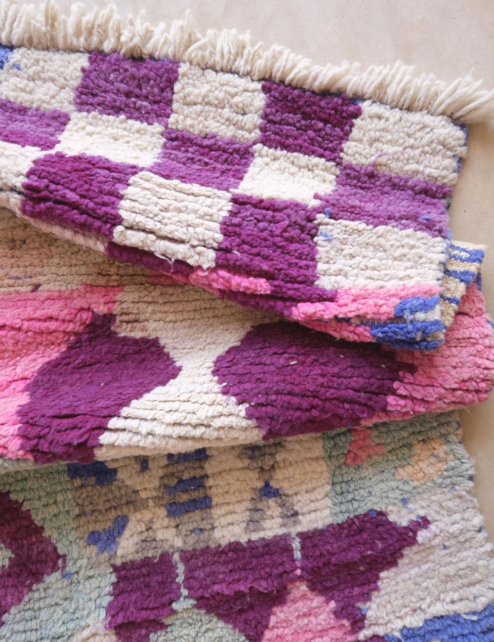 Moroccan Abstract Wool Rug 8.1 x 5.1 ft / 247 x 157 cm - Surcoma
