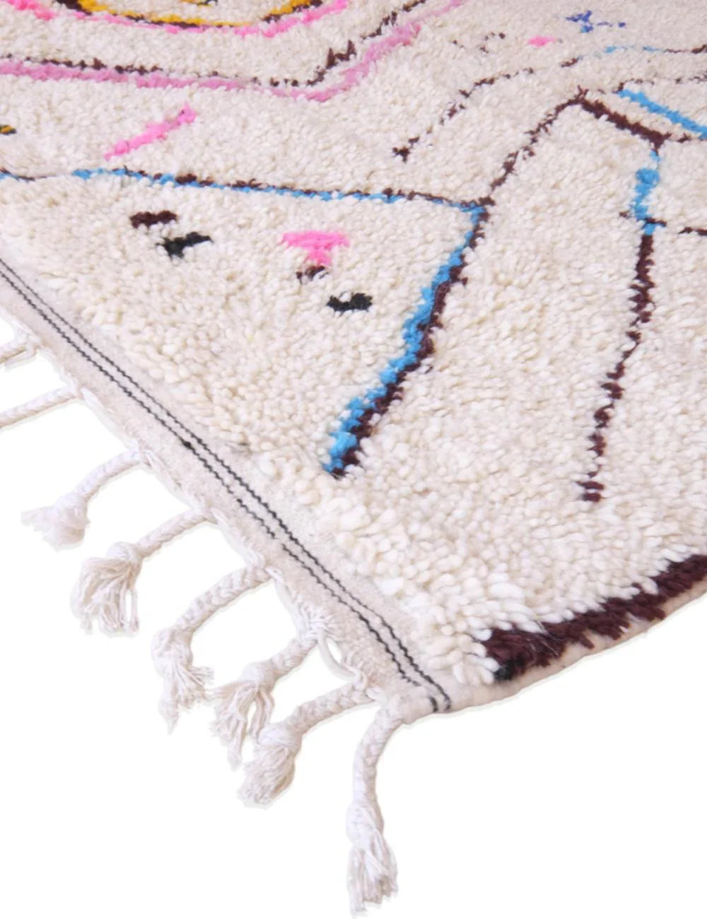Moroccan Azilal Wool Rug 9.9 x 6.5 ft / 303 x 200 cm - Surcoma