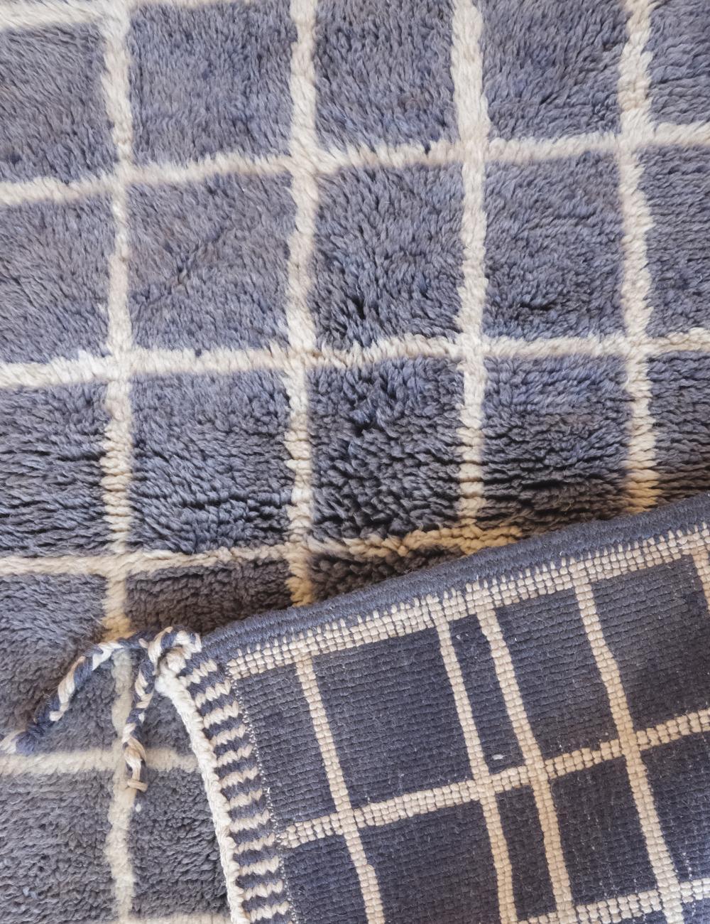 Customized Moroccan Luxury Blue Mrirt Rug - Surcoma