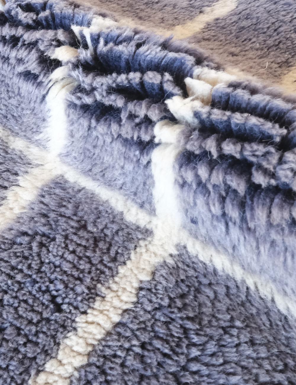 Customized Moroccan Luxury Blue Mrirt Rug - Surcoma