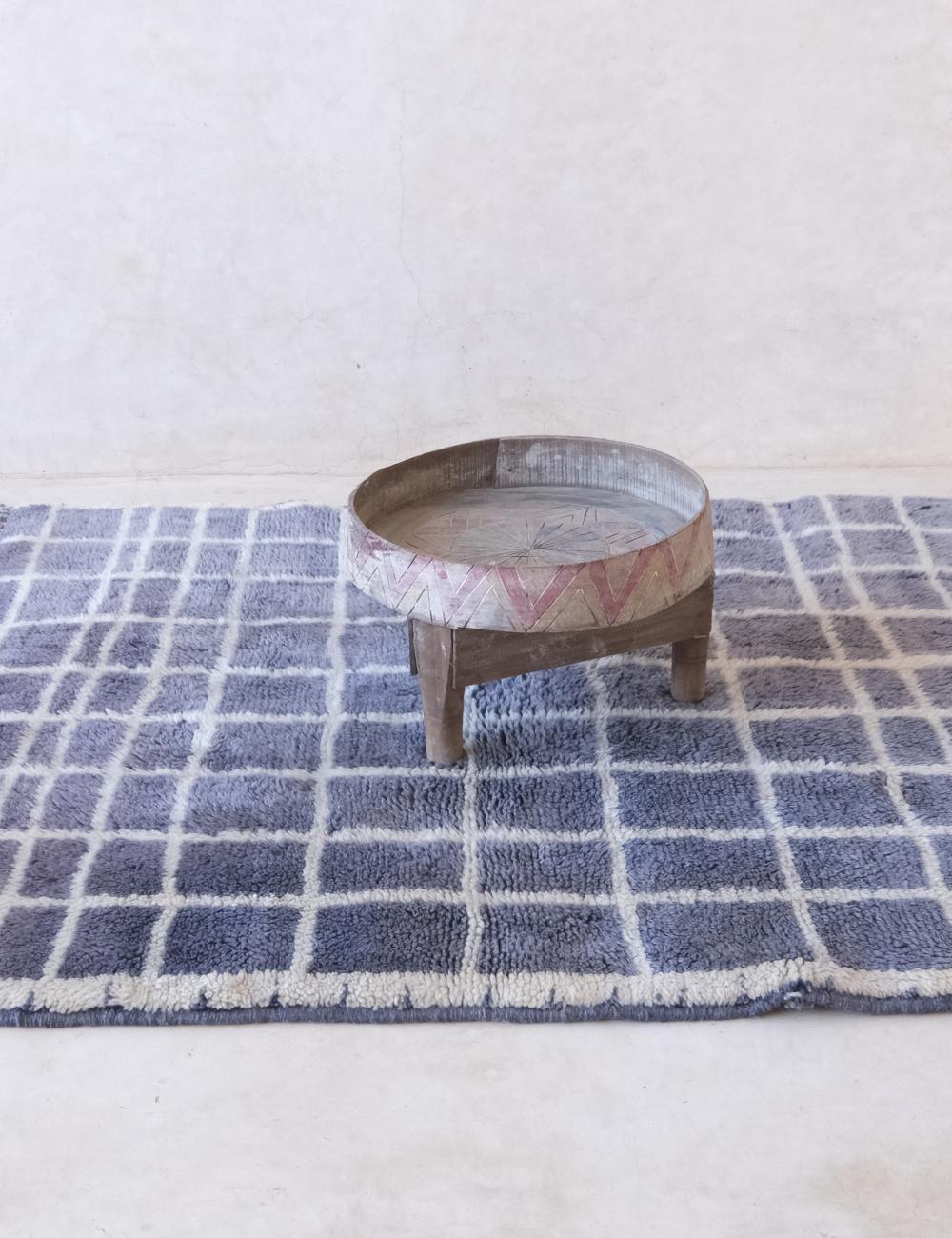 Customized Moroccan Luxury Blue Mrirt Rug - Surcoma