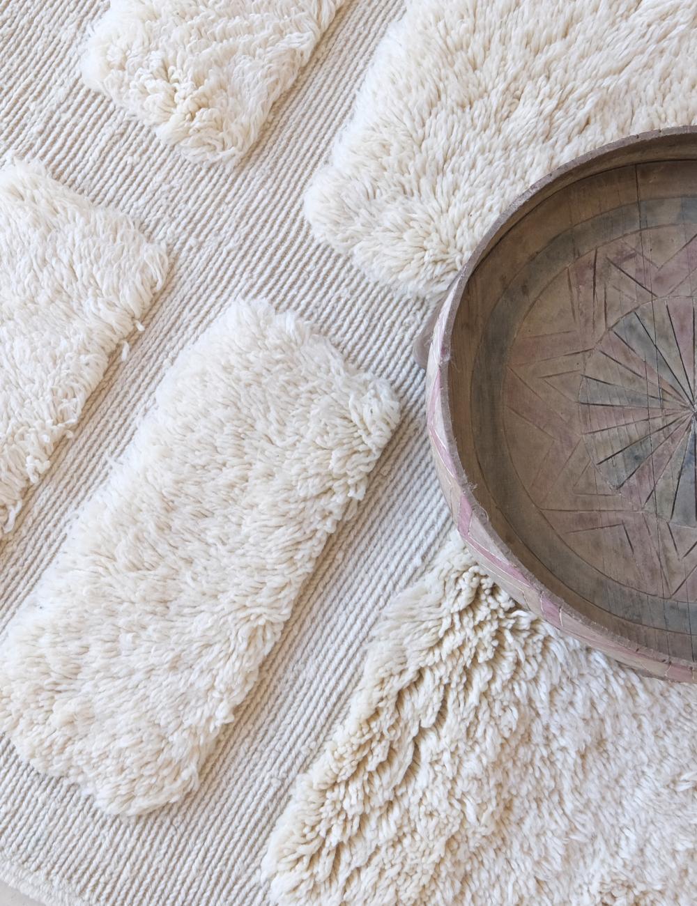 Custom Moroccan Luxurious Mrirt Wool Rug - Surcoma
