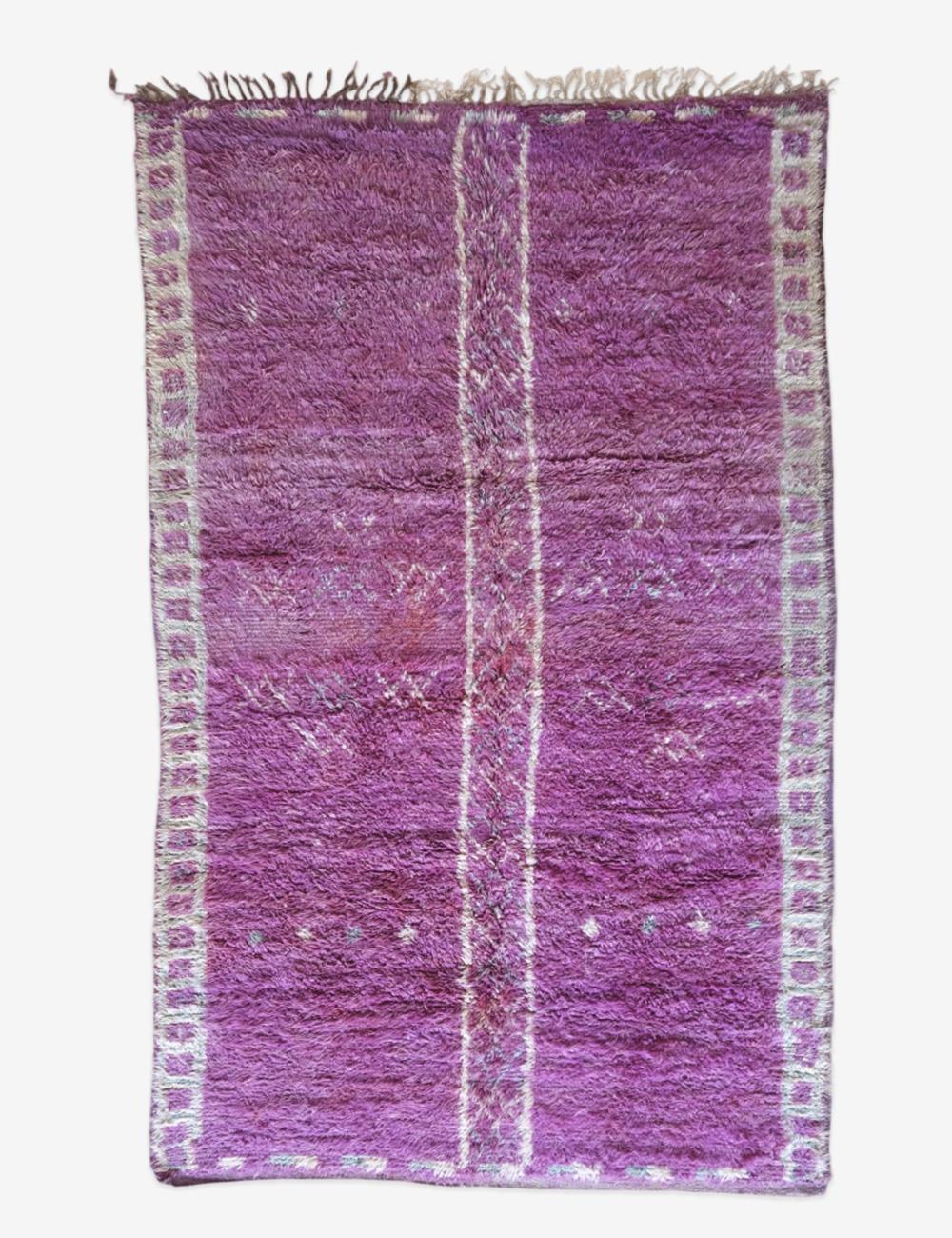 Moroccan Beni MGuild Purple Rug 10 x 6 ft / 305 x 185 cm - Surcoma