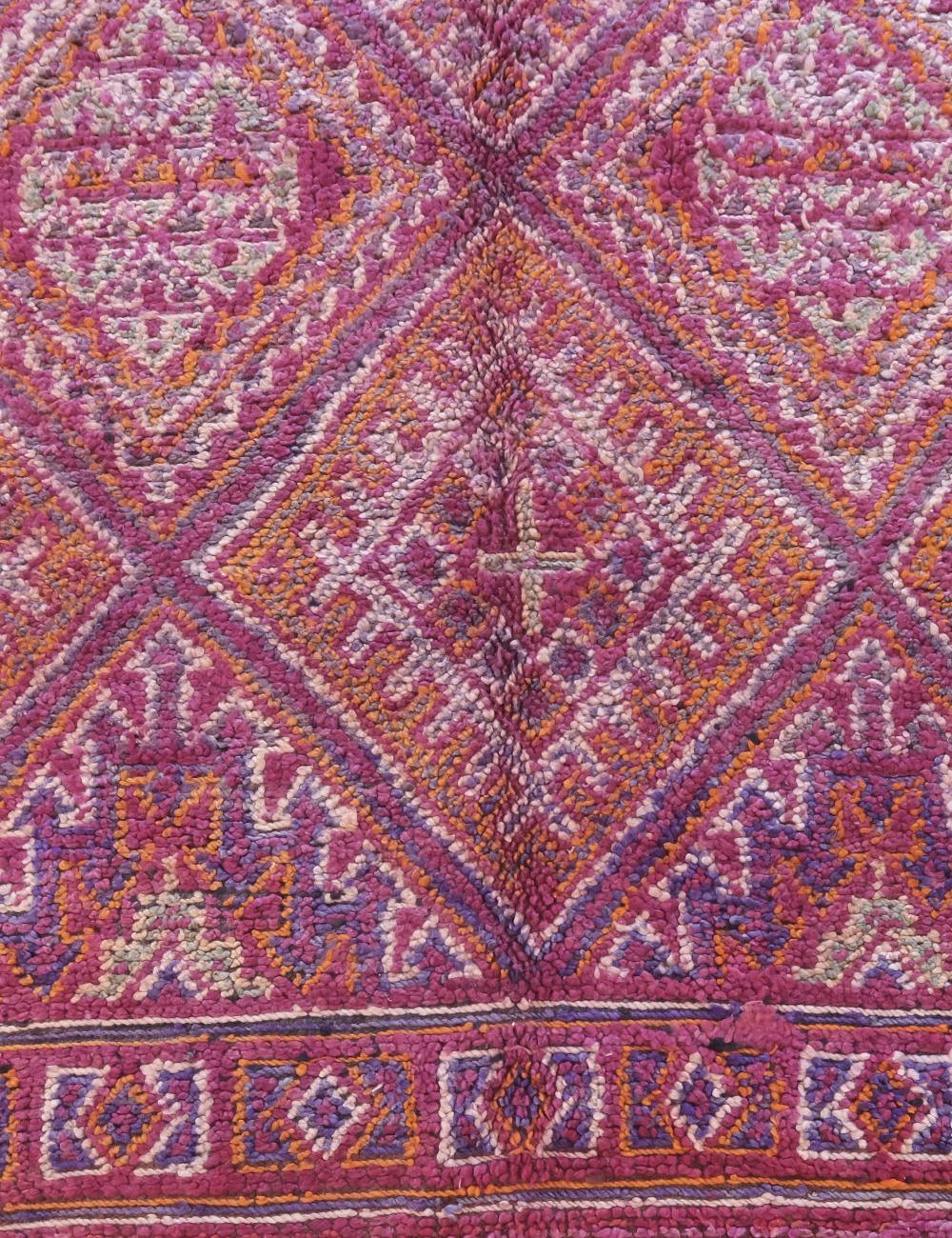 Moroccan Berry Pink Beni MGuild Rug 11.1 x 6.7 ft / 338 x 207 cm - Surcoma