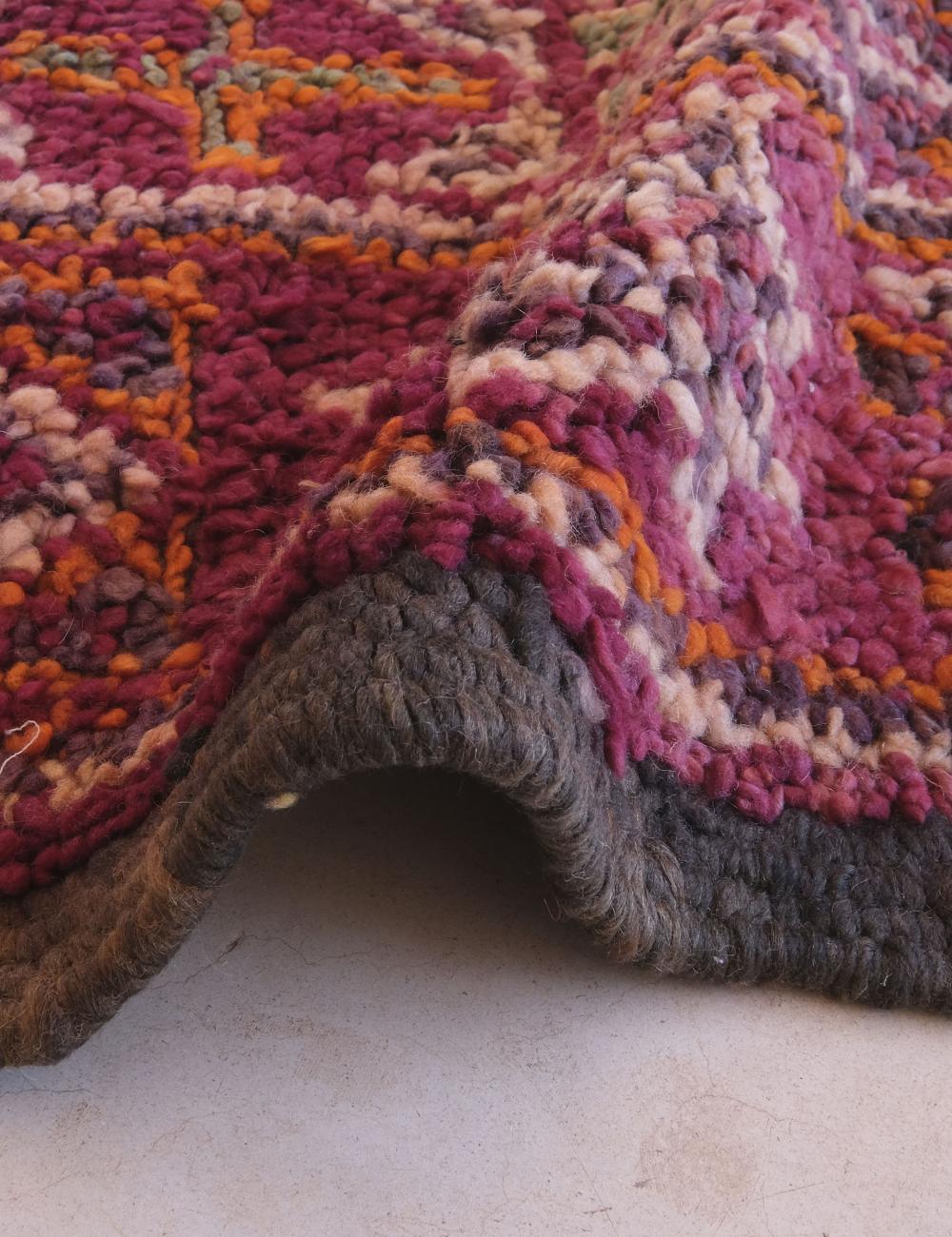 Moroccan Berry Pink Beni MGuild Rug 11.1 x 6.7 ft / 338 x 207 cm - Surcoma
