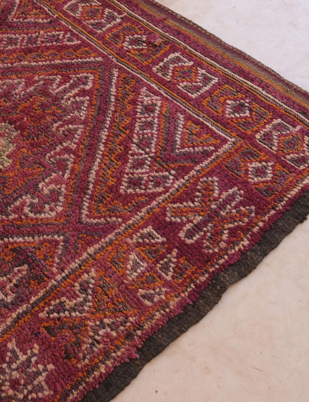Moroccan Berry Pink Beni MGuild Rug 11.1 x 6.7 ft / 338 x 207 cm - Surcoma