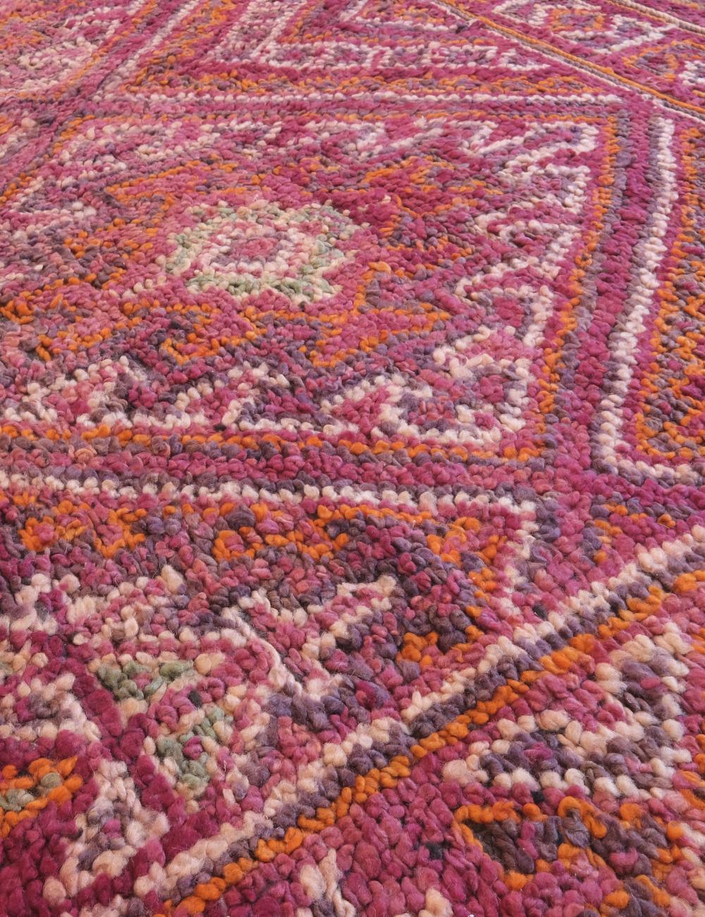 Moroccan Berry Pink Beni MGuild Rug 11.1 x 6.7 ft / 338 x 207 cm - Surcoma