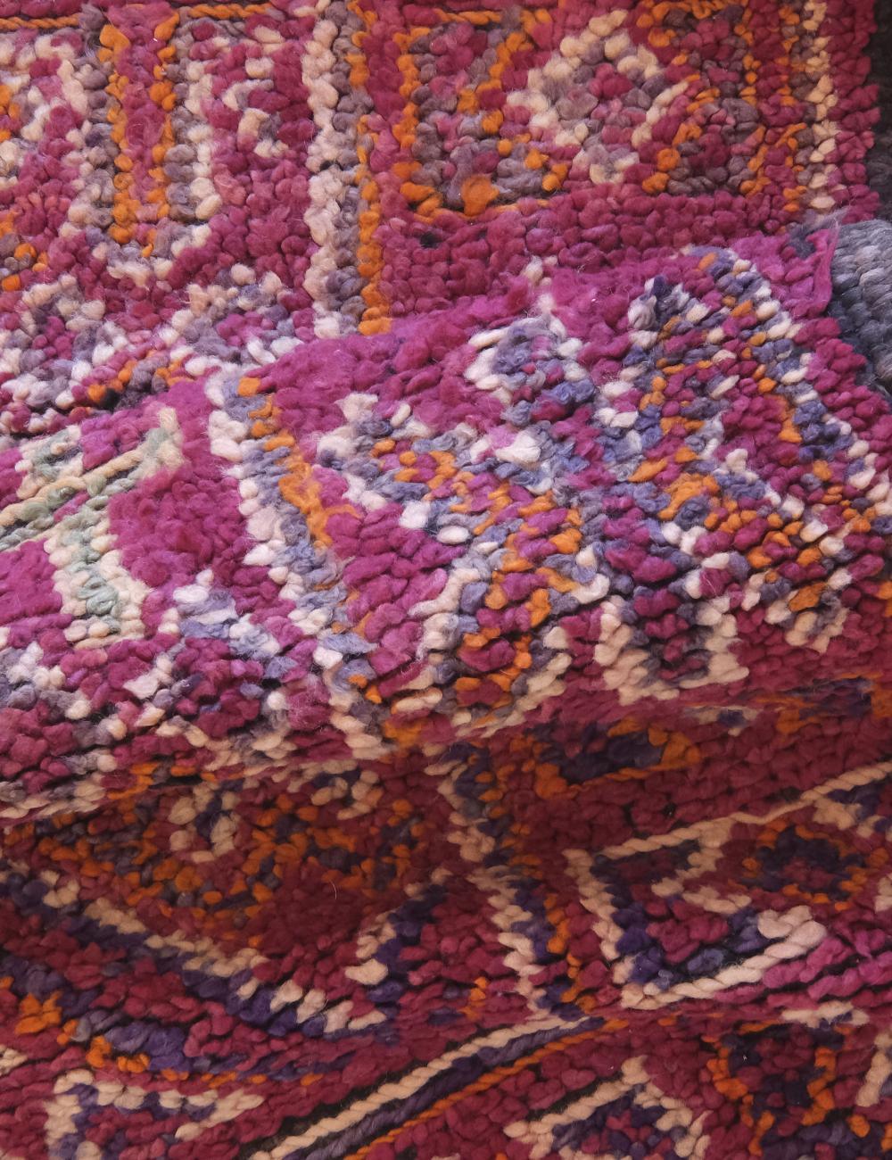 Moroccan Berry Pink Beni MGuild Rug 11.1 x 6.7 ft / 338 x 207 cm - Surcoma