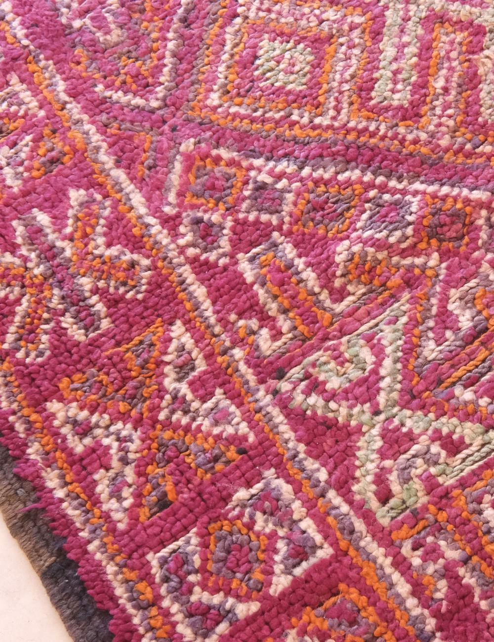 Moroccan Berry Pink Beni MGuild Rug 11.1 x 6.7 ft / 338 x 207 cm - Surcoma