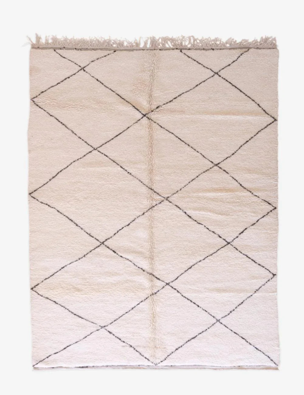 Mid-Century Modern Beni Ourain Rug 11.9 x 8.2 ft / 363 x 250 cm - Surcoma