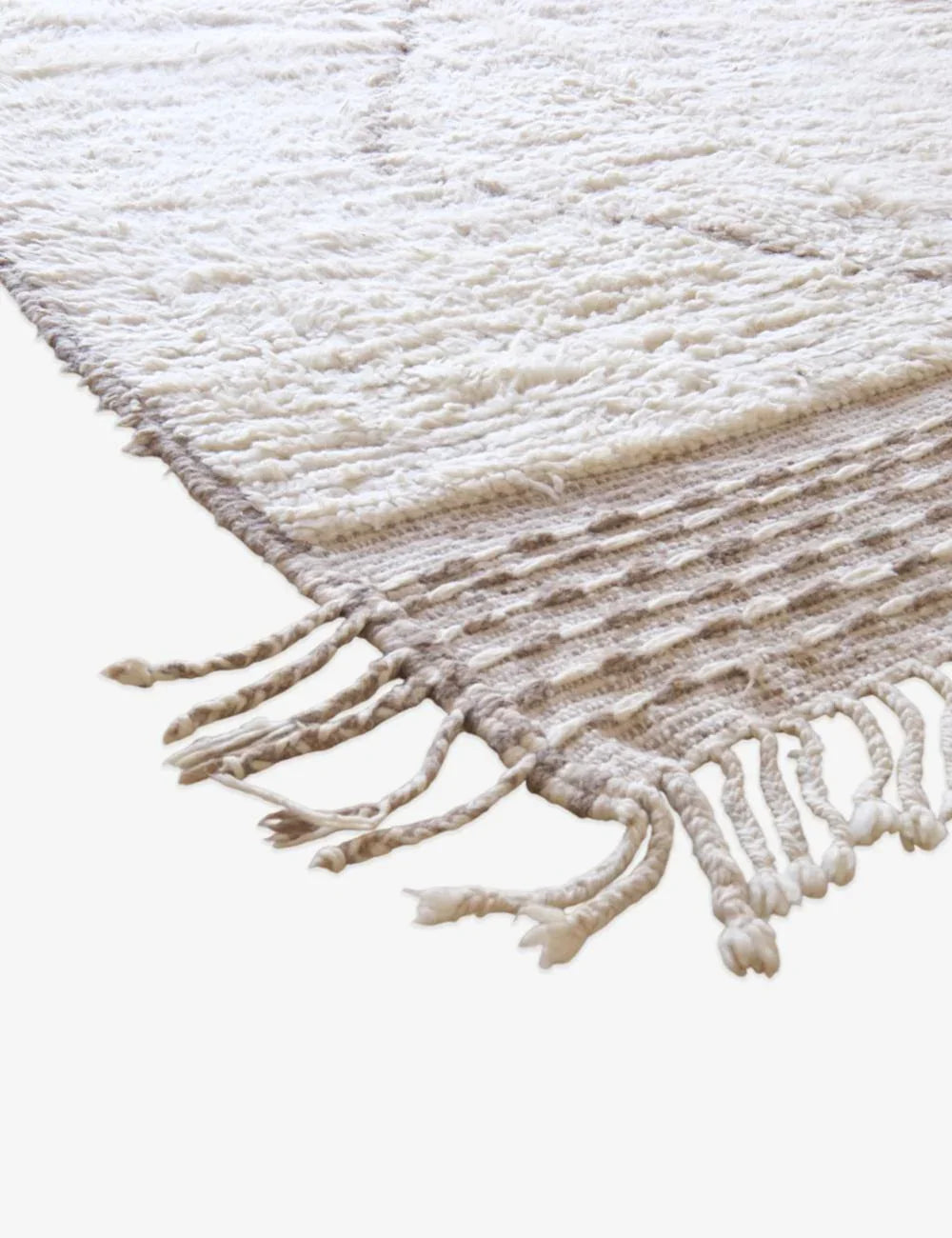 Moroccan Beni Ourain Rug 7.8 x 4.7 ft / 238 x 146 cm - Surcoma