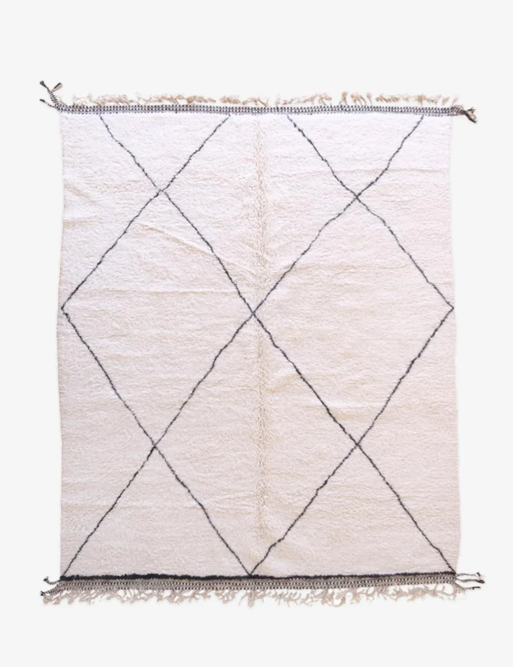 Moroccan Beni Ourain Wool Rug 11.5 x 8.5 ft / 352 x 260 cm - Surcoma