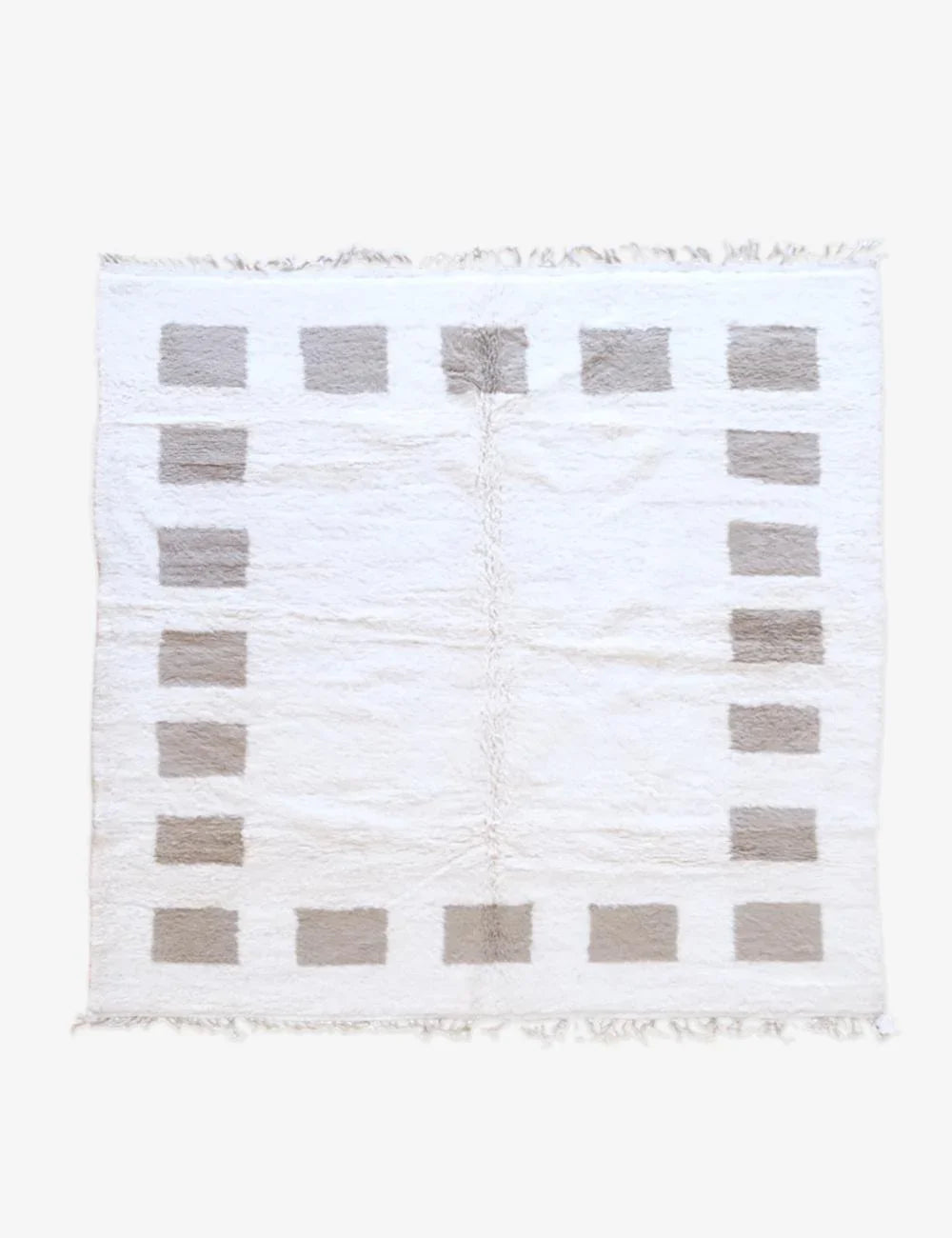 Moroccan Beni Ourain Wool Rug 9.5 x 9.1 ft / 290 x 278 cm - Surcoma