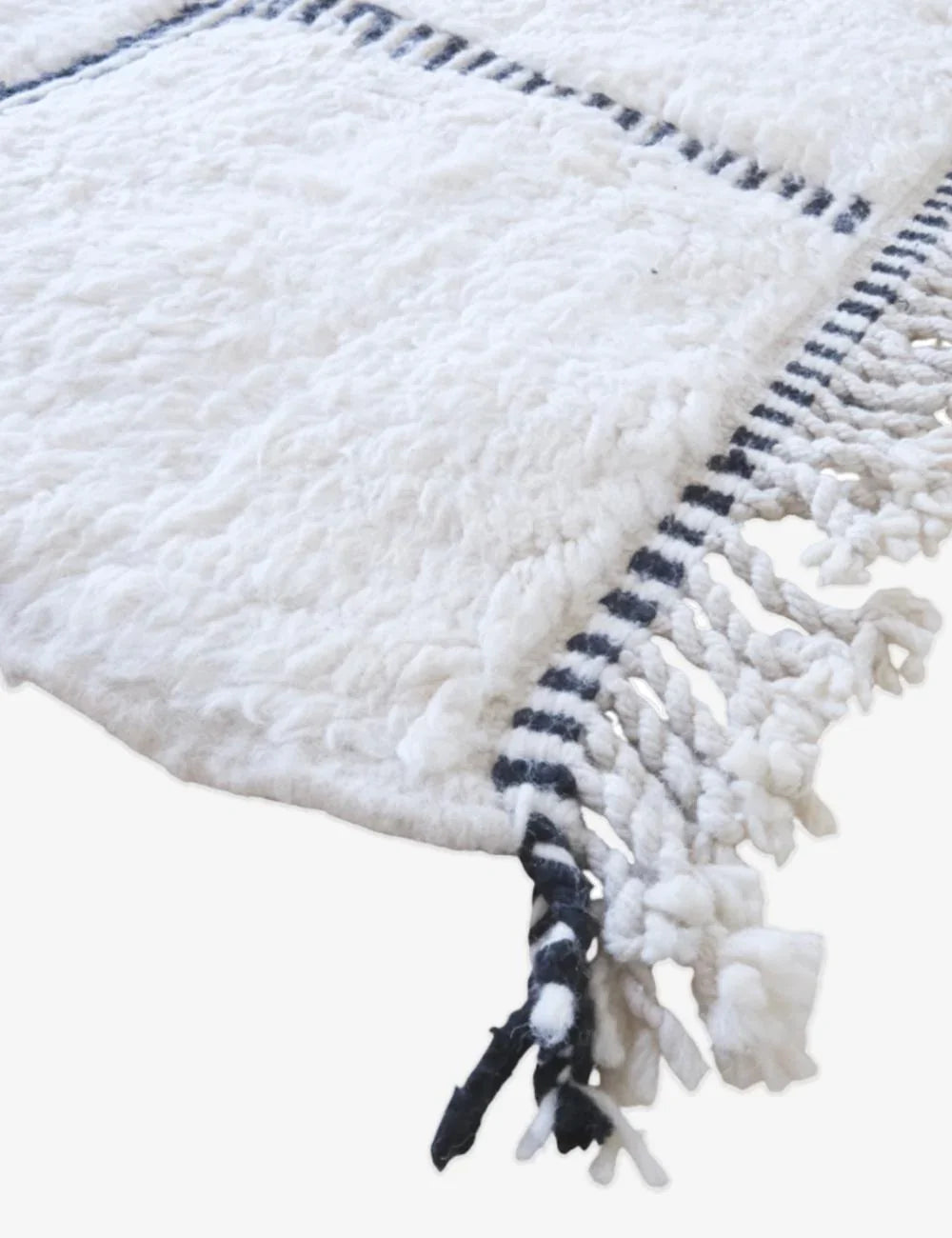 Moroccan Beni Ourain Wool Rug 11.4 x 8.4 ft / 346 x 258 cm - Surcoma