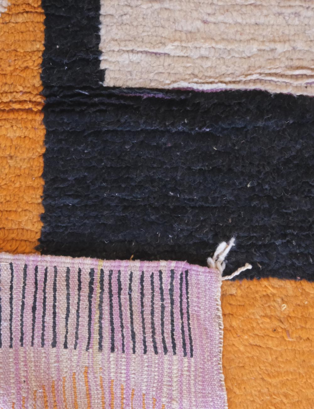 Moroccan Bold Stripes Wool Rug 8.9 x 6 ft / 271 x 183 cm