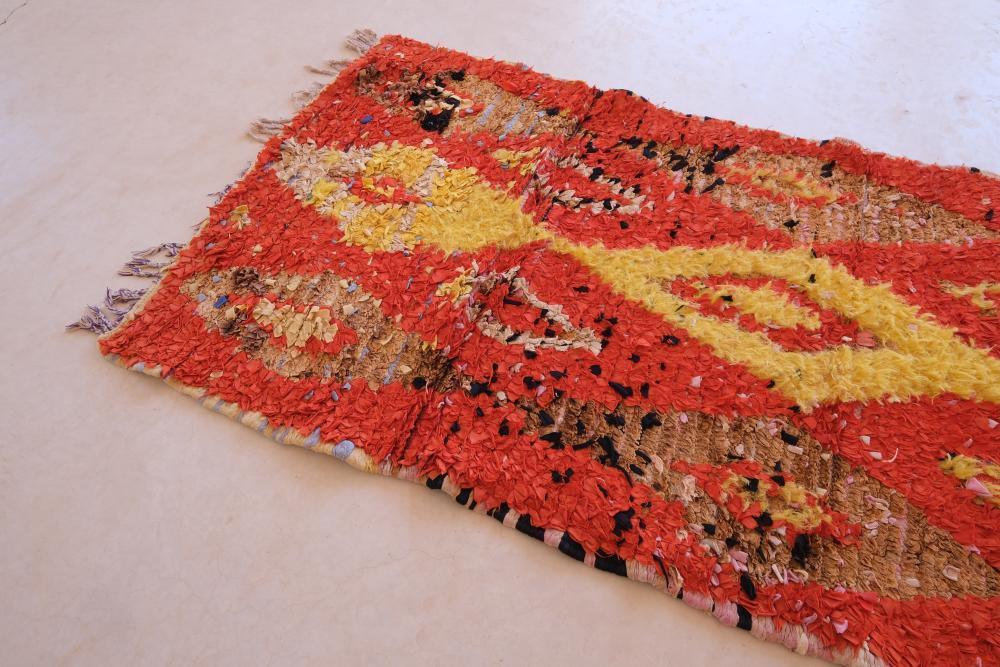 Upcycled Moroccan Rug 7.7 x 3.4 ft / 234 x 106 cm - Surcoma