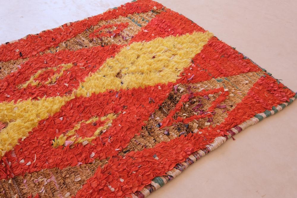 Upcycled Moroccan Rug 7.7 x 3.4 ft / 234 x 106 cm - Surcoma