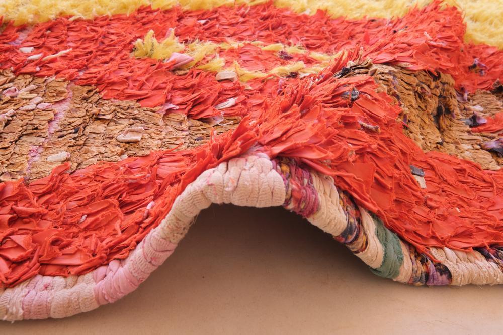 Upcycled Moroccan Rug 7.7 x 3.4 ft / 234 x 106 cm - Surcoma