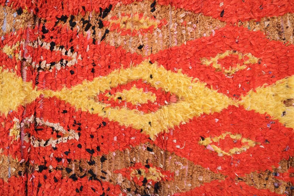 Upcycled Moroccan Rug 7.7 x 3.4 ft / 234 x 106 cm - Surcoma