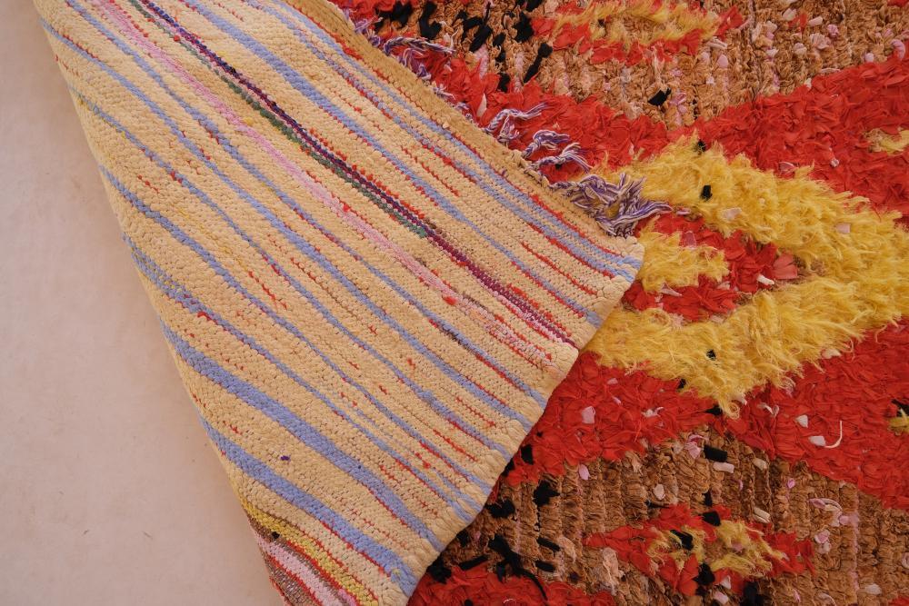 Upcycled Moroccan Rug 7.7 x 3.4 ft / 234 x 106 cm - Surcoma