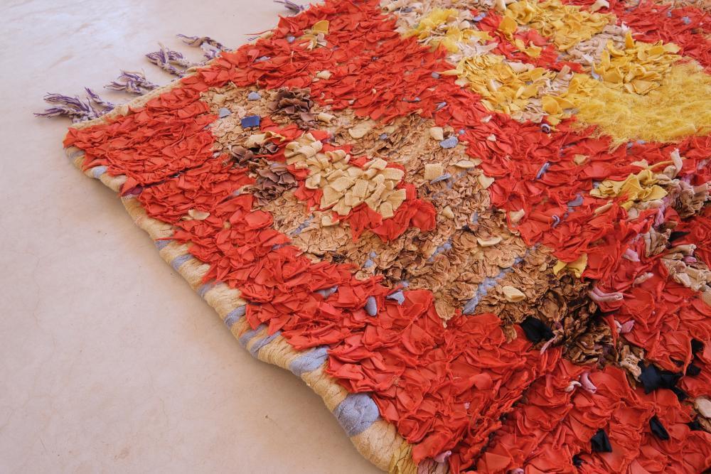 Upcycled Moroccan Rug 7.7 x 3.4 ft / 234 x 106 cm - Surcoma