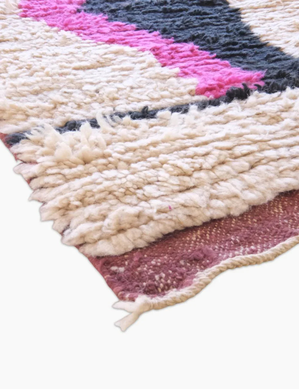 Modern Moroccan Boujaad Runner Rug 10.4 x 2.3 ft / 318 x 70 cm - Surcoma