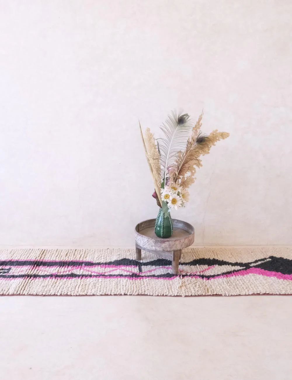 Modern Moroccan Boujaad Runner Rug 10.4 x 2.3 ft / 318 x 70 cm - Surcoma