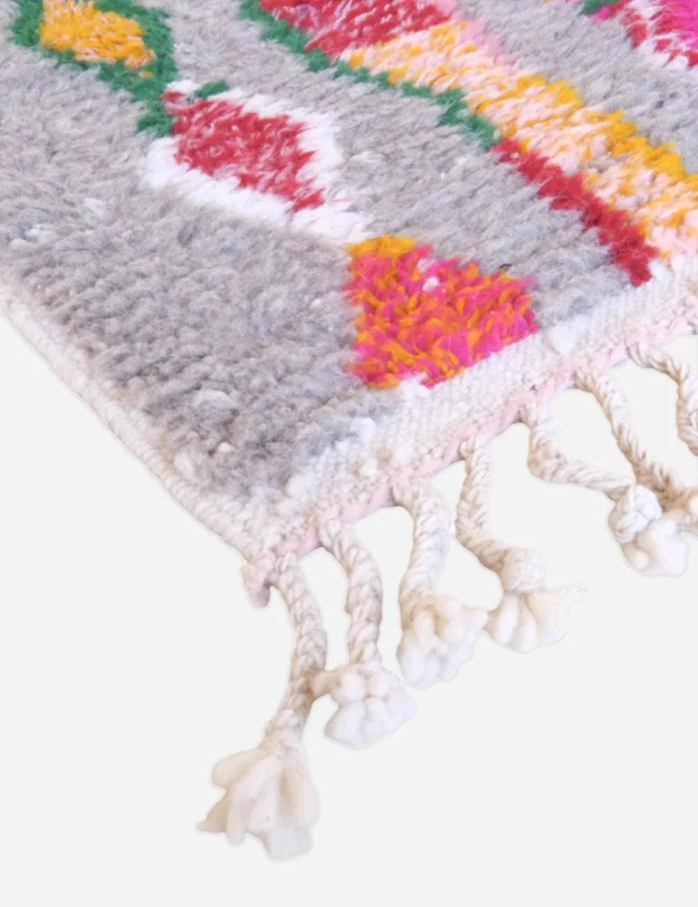 Moroccan Boujaad Runner Rug 12.5 x 2.6 ft / 380 x 80 cm - Surcoma