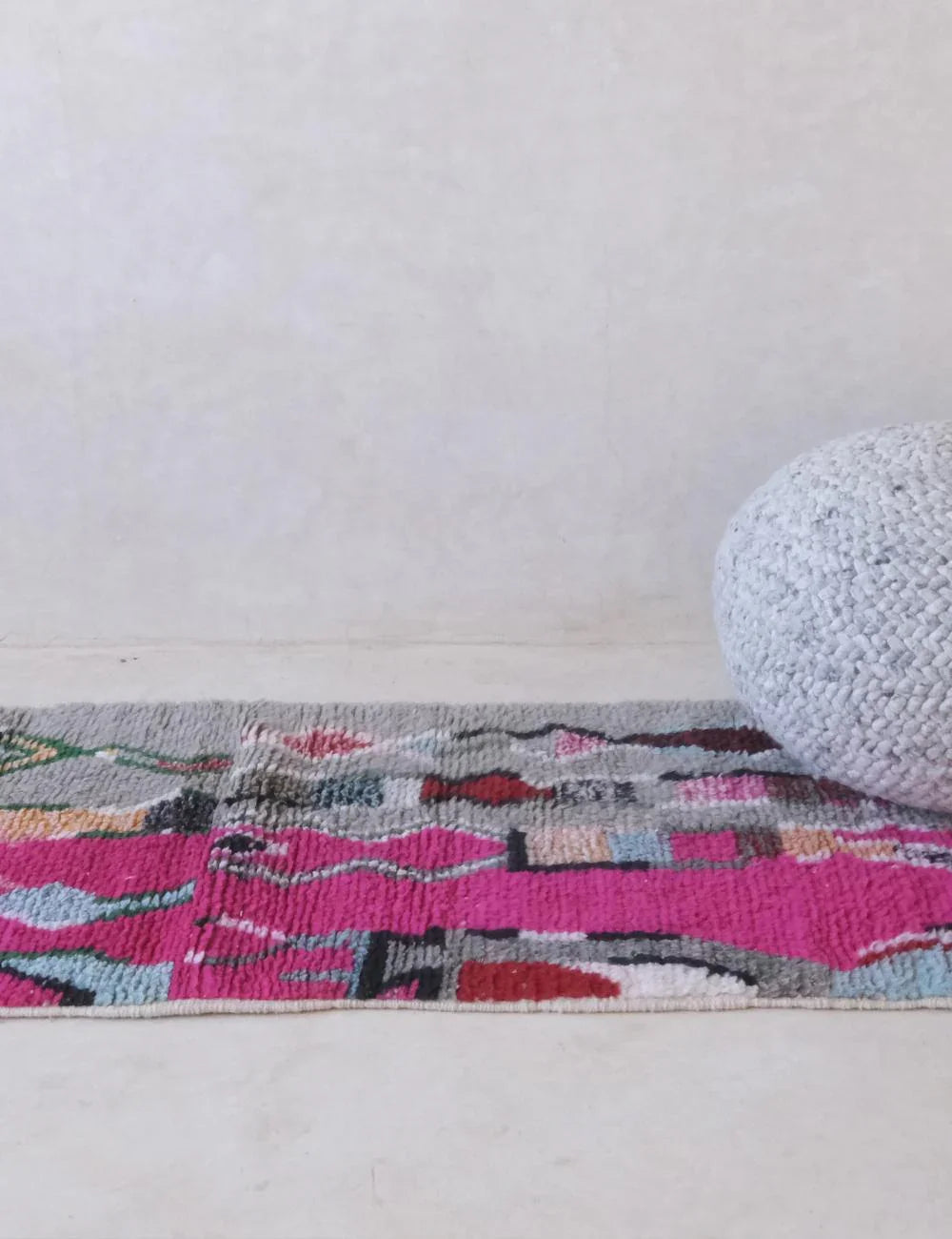 Moroccan Boujaad Runner Rug 12.5 x 2.6 ft / 380 x 80 cm - Surcoma