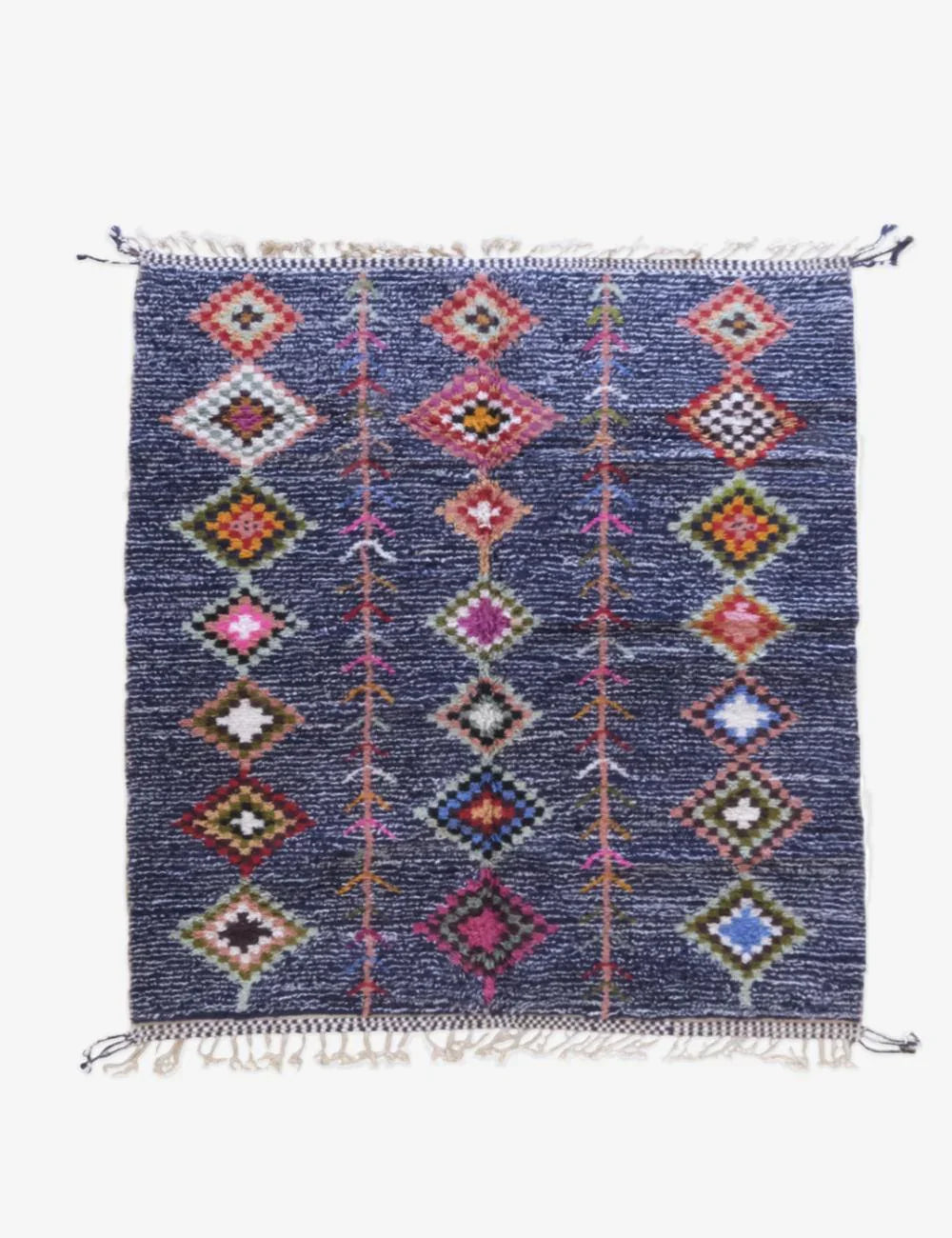 Moroccan Berber Wool Rug 8.9 x 7.4 ft / 270 x 227 cm - Surcoma