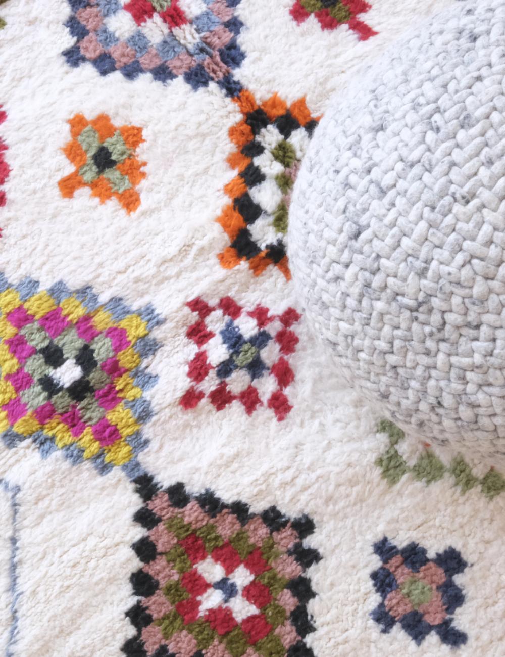 Colorful Berber Moroccan Rug - Echoes Of Love 23