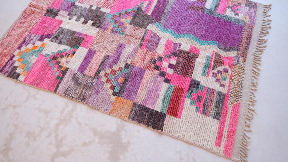 Moroccan Modern Boujad Wool Rug 8.1 x 5.2 ft / 248 x 161 cm - Surcoma