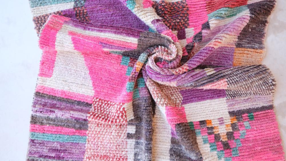 Moroccan Modern Boujad Wool Rug 8.1 x 5.2 ft / 248 x 161 cm - Surcoma