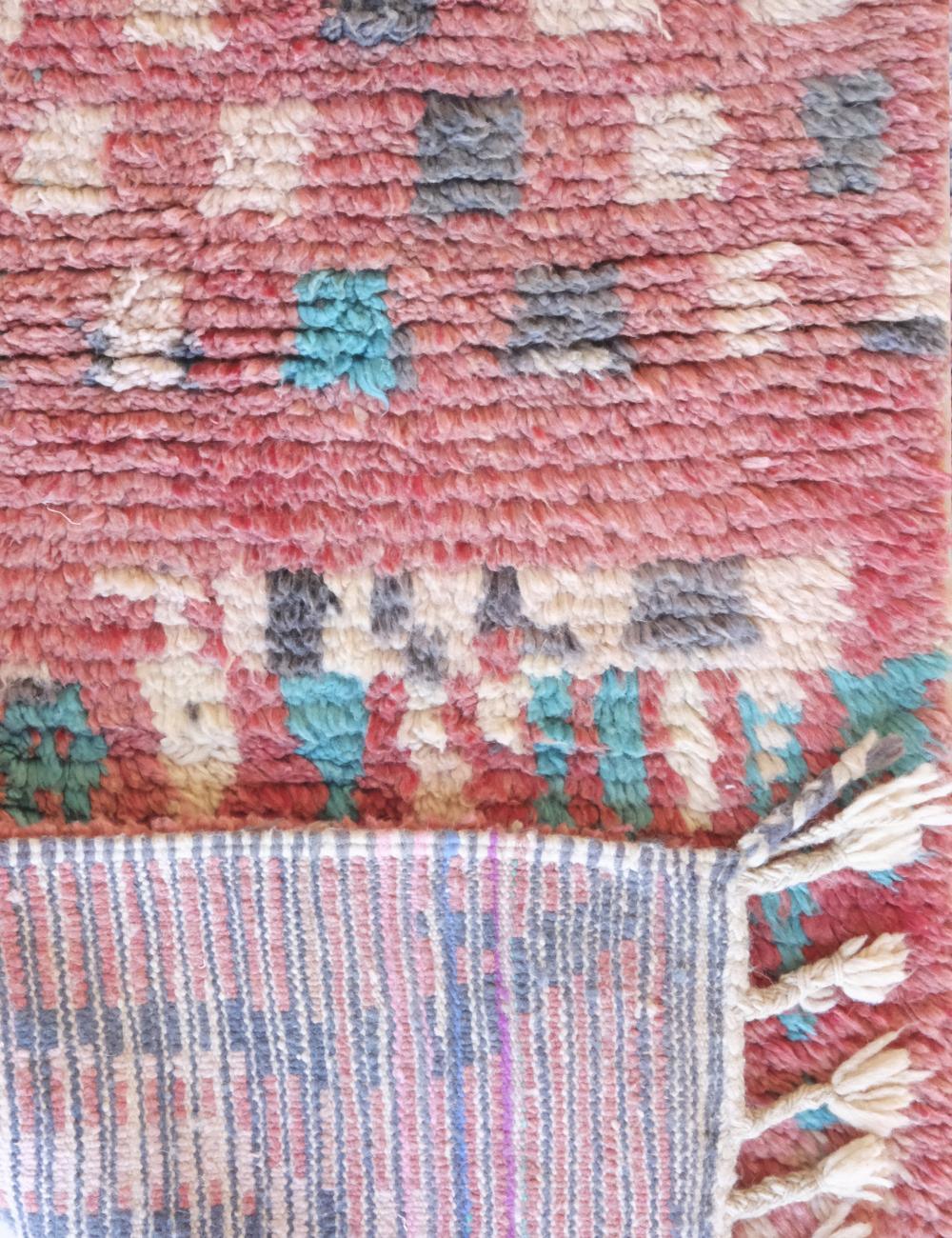 Moroccan Boujad Runner Rug 13.5 x 2.5 ft / 412 x 78 cm - Surcoma
