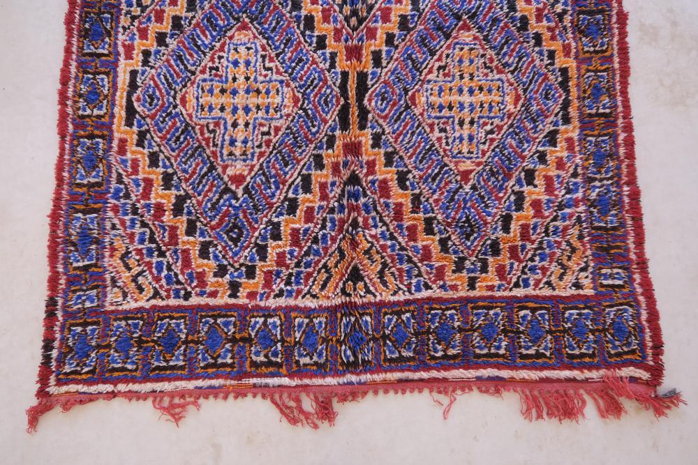 Moroccan Collectible Beni M'Guild Rug 11.9 x 5.9 ft / 364 x 180 cm - Surcoma