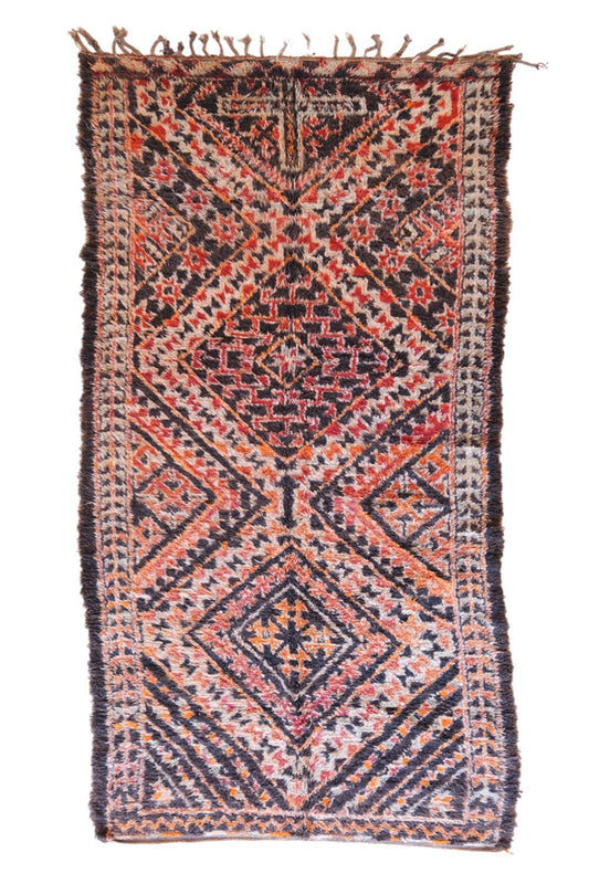 Moroccan Collector Wool Rug 13.5 x 6.2 ft / 410 x 191 cm - Surcoma