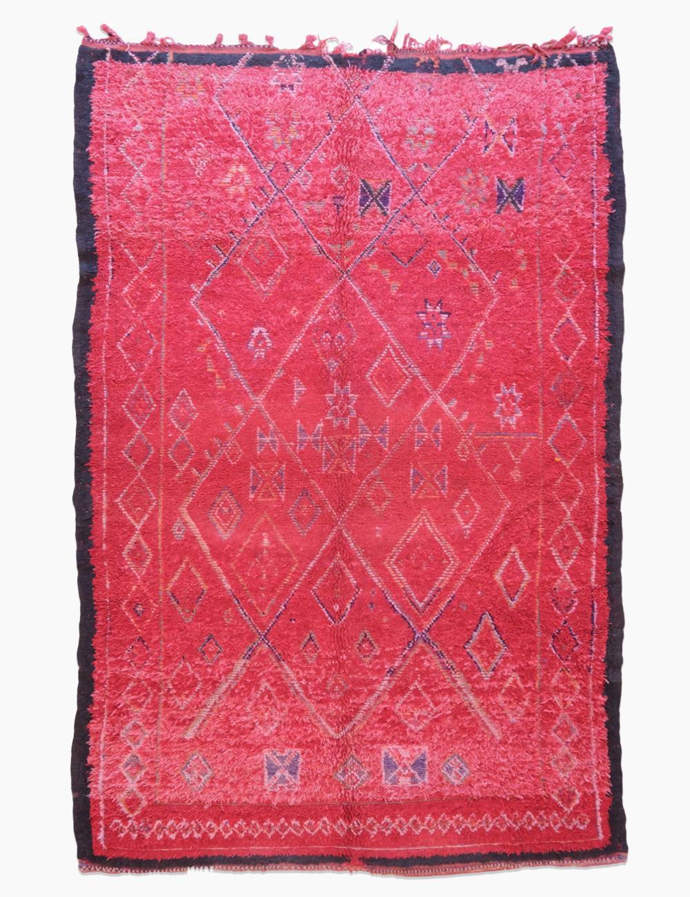 Tribal Red Moroccan Rug 10 x 6.4 ft / 306 x 195 cm - Surcoma