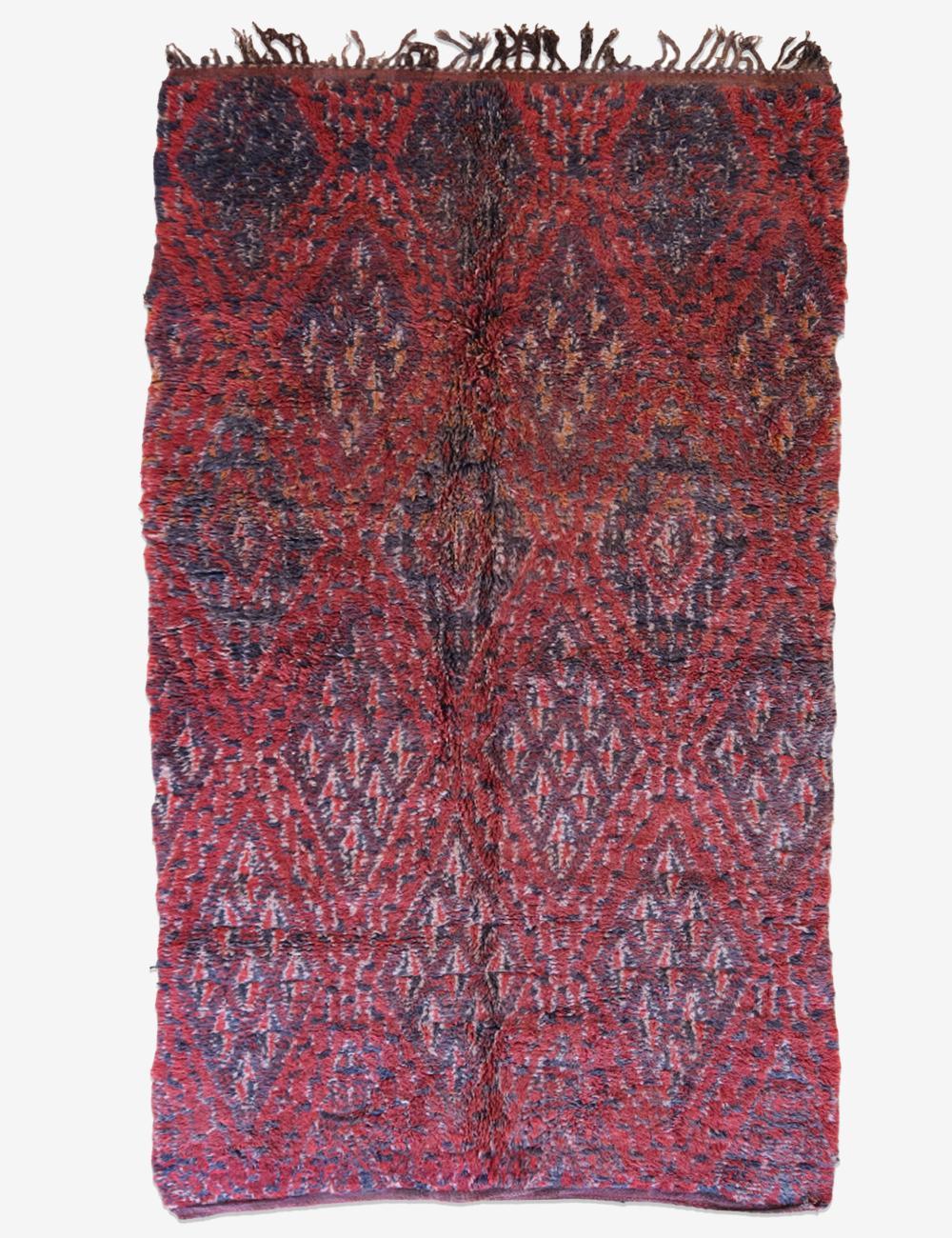 Beni MGuild Moroccan Red Wool Rug 11 x 6 ft / 335 x 183 cm - Surcoma