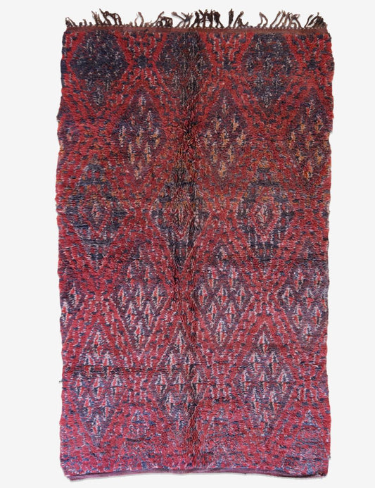 Beni MGuild Moroccan Red Wool Rug 11 x 6 ft / 335 x 183 cm - Surcoma