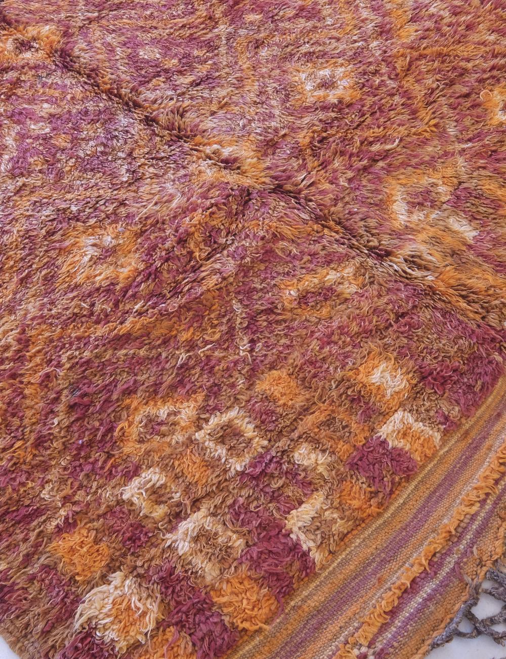 Moroccan Burnt Orange Rug 12.4 x 5.8 ft / 377 x 178 cm - Surcoma