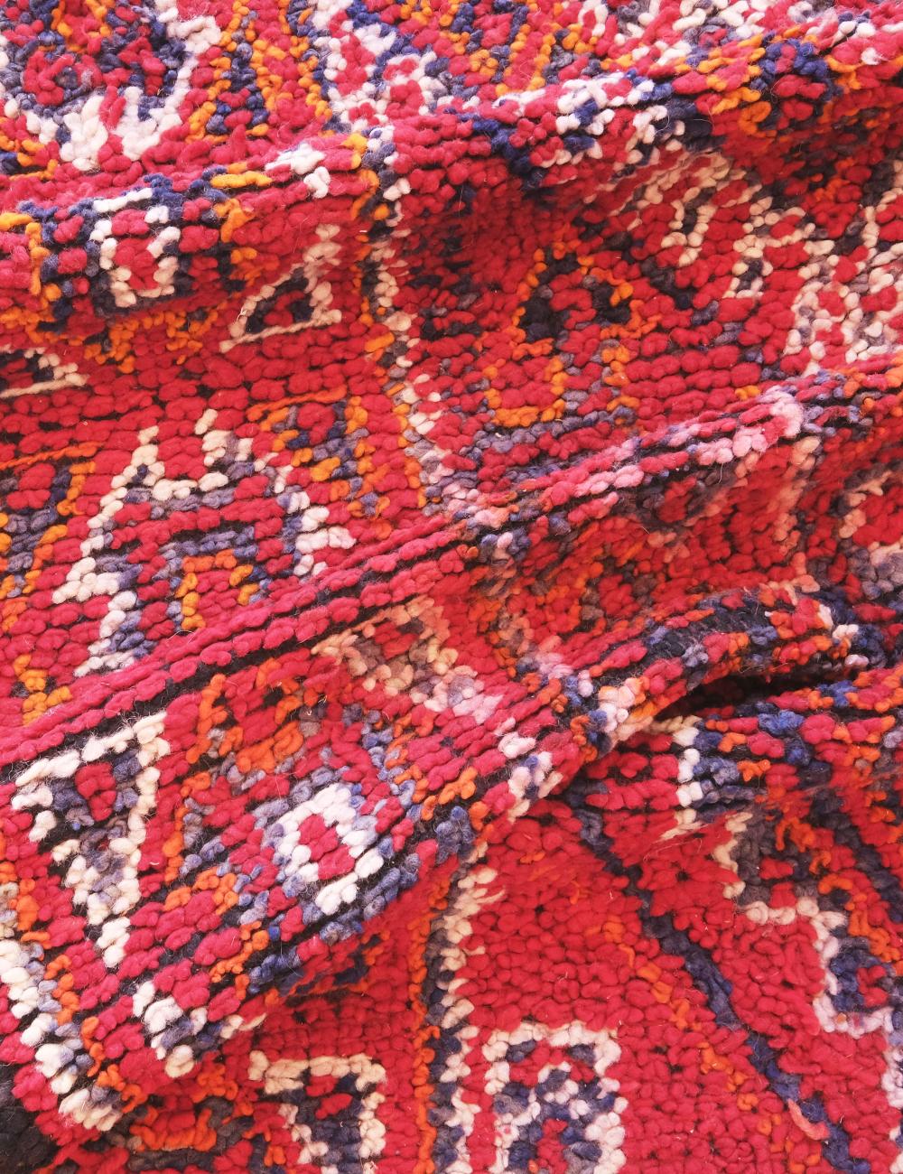 Red Moroccan Rug 10.6 x 5.9 ft / 322 x 180 cm - Surcoma