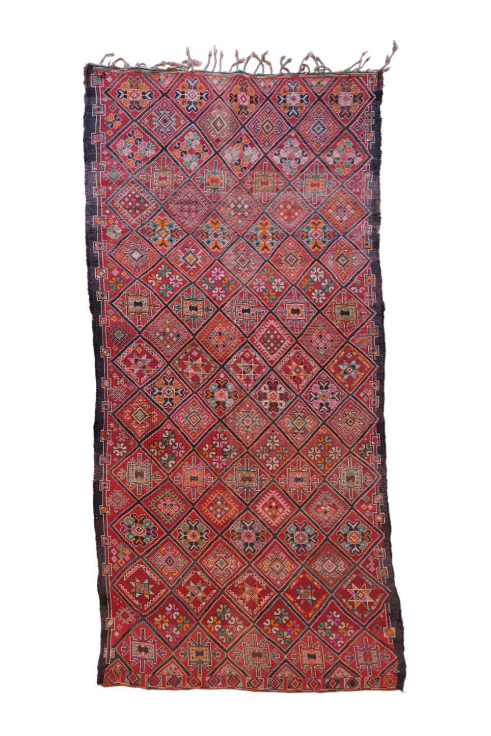 Moroccan Handknotted Rug 13.8 x 6 ft / 422 x 185 cm - Surcoma