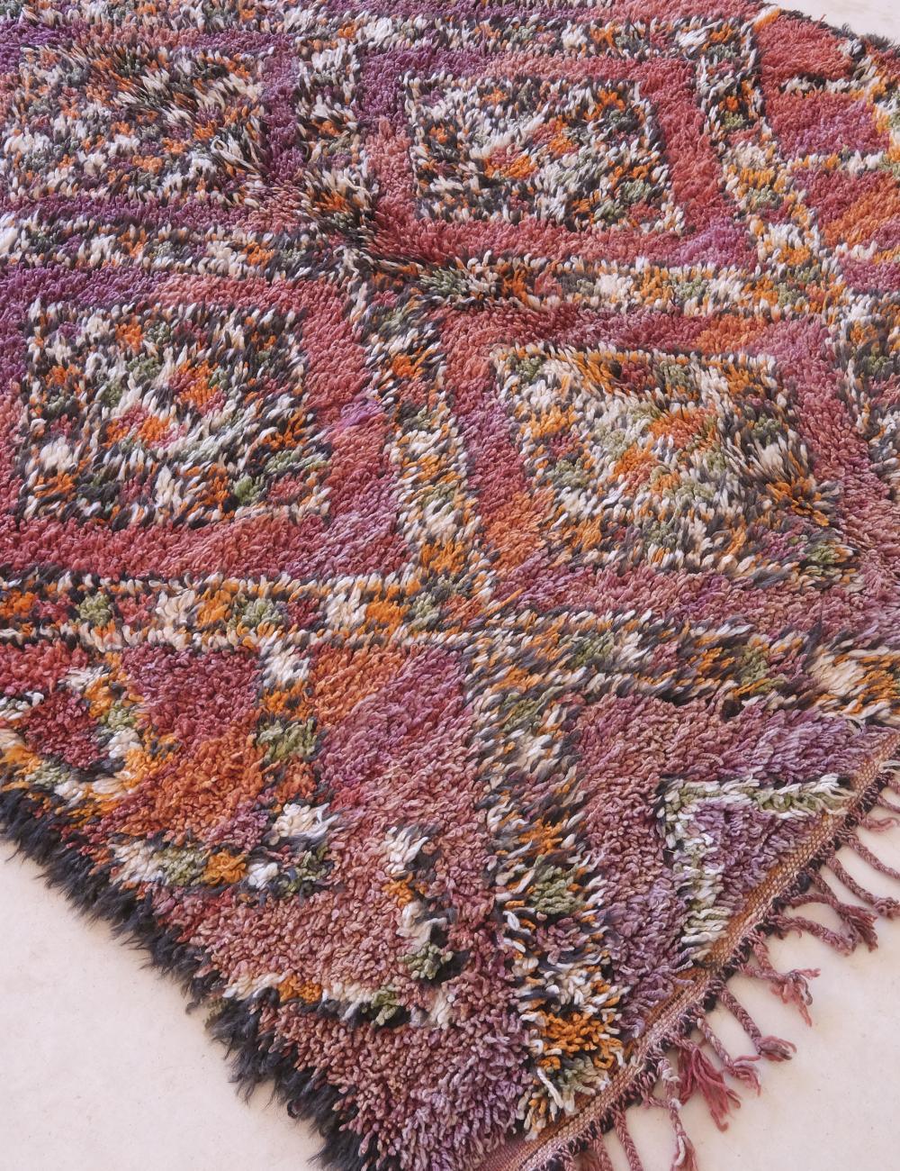 Deep Berry Moroccan Rug 11 x 5 ft / 335 x 155 cm - Surcoma