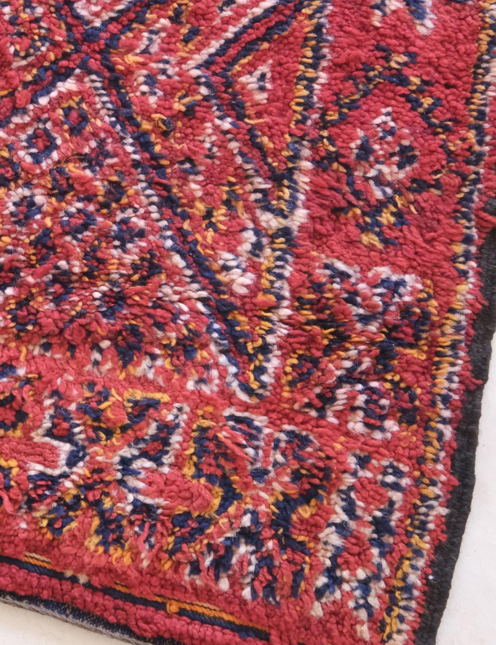 Moroccan Beni MGuild Red Rug 9.4 x 6.5 ft / 286 x 199 cm - Surcoma