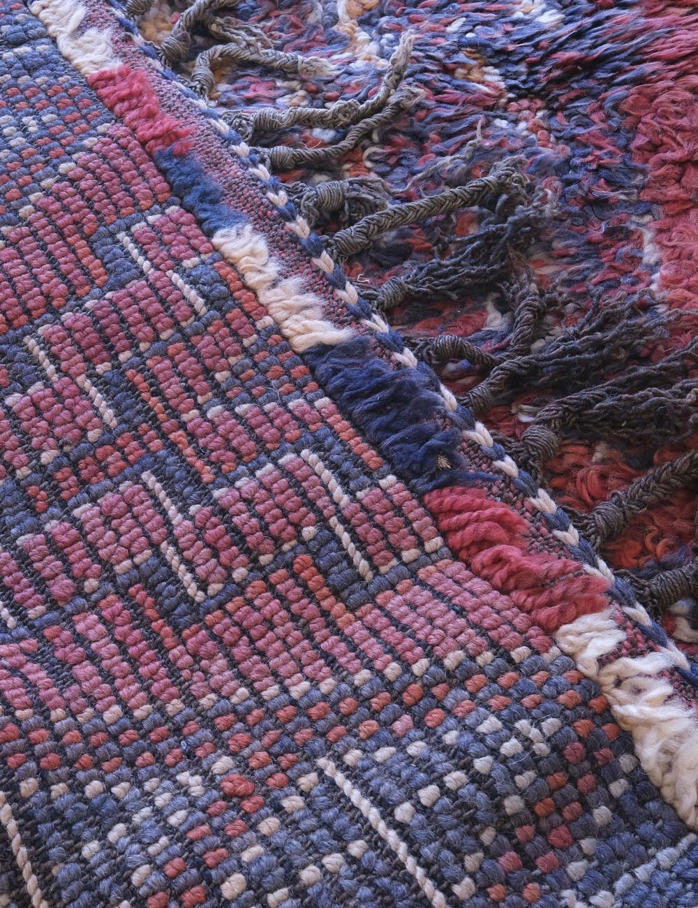 Beni MGuild Moroccan Red Wool Rug 11 x 6 ft / 335 x 183 cm - Surcoma