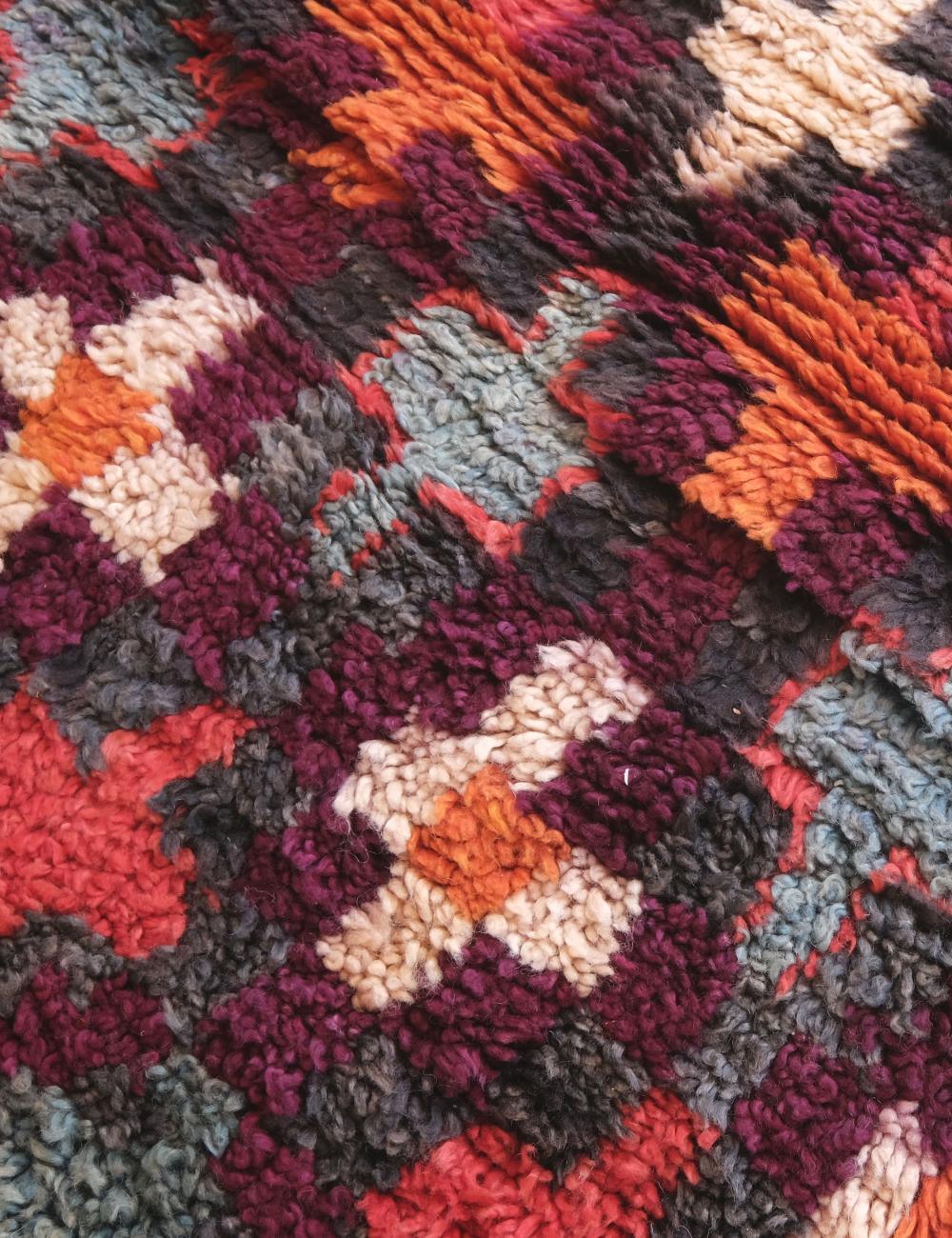 Colorful Moroccan Collectible Rug 15 x 6.1 ft / 457 x 187 cm - Surcoma